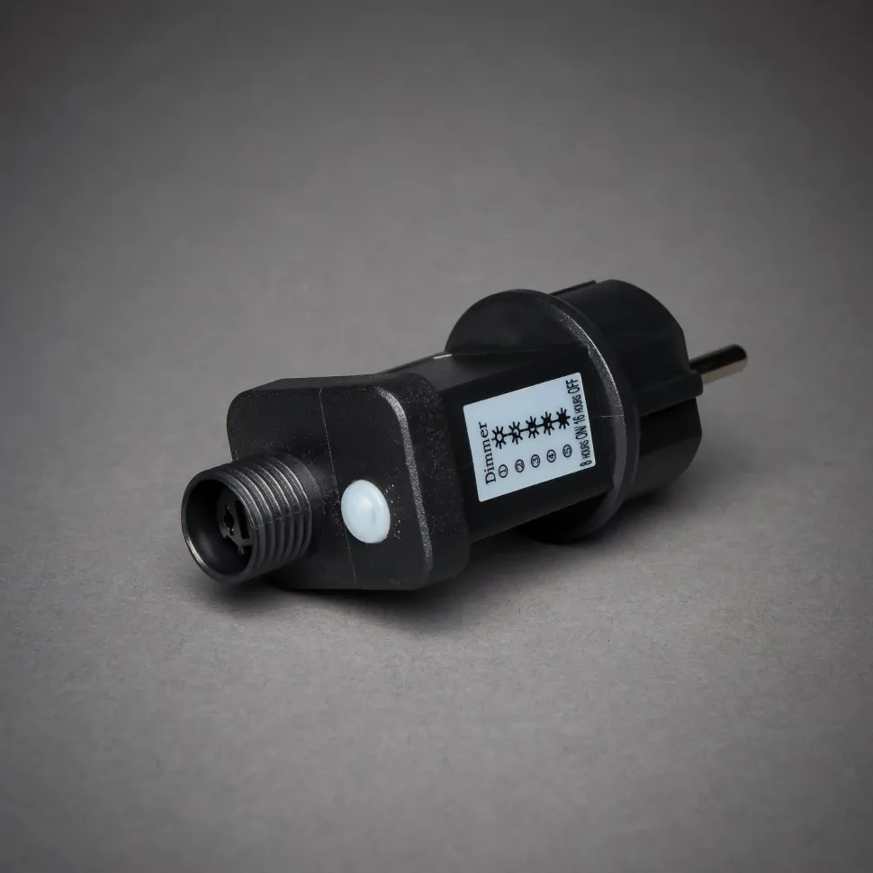 Konstsmide LED Lichterkette schwarz 5 m mit 10 austauschbaren Leuchten