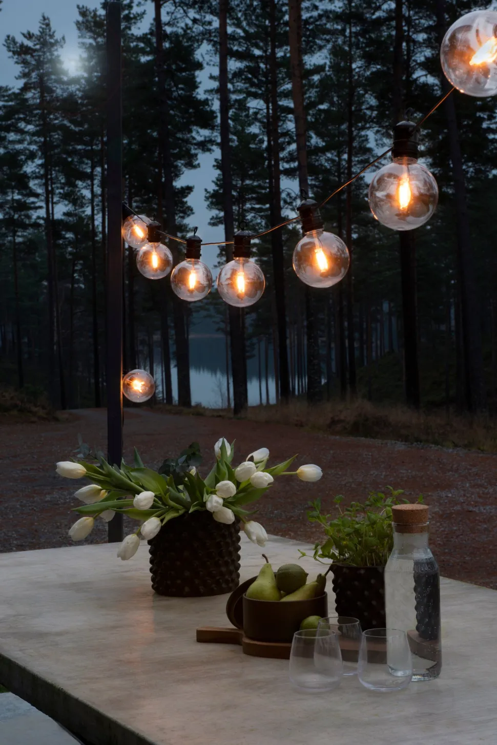 Konstsmide LED Lichterkette schwarz 5 m mit 10 austauschbaren Leuchten