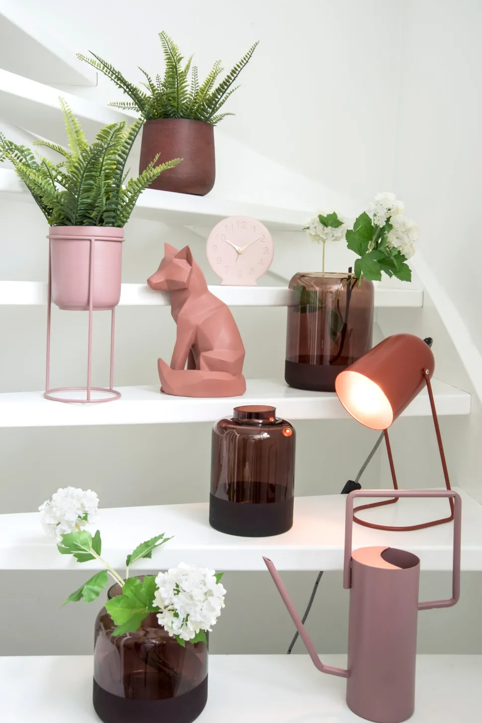 Leitmotiv Tischleuchte Enchant braun 30 x 12,5 x 20 cm