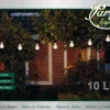 Lichterkette Glühbirnen 10 LEDs 10 m warmweiß