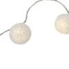 Lichterkette Kugeln weiß 1,5 m mit 20 LEDs inkl. Timer warmweiß