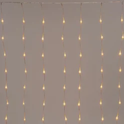 Lichtervorhang 100 x 200 cm mit 200 LEDs extra warm