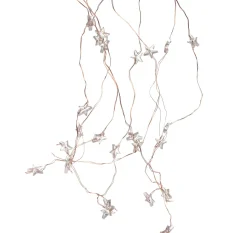 Lichtkaskade LED mit Sternchen 8 x 0,5 m kupfer