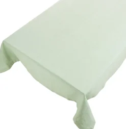 Linen & More Tischdecke Indi grün 250 x 140 cm