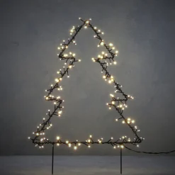 Luca Lighting Gartenstecker Weihnachtsbaum beleuchtet 53 x 1 x 75 cm mit 115 LEDs weiß