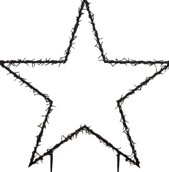 Luca Lighting Gartenstecker Stern beleuchtet 60 x 1 x 73 cm mit 150 LED LEDs warmweiß