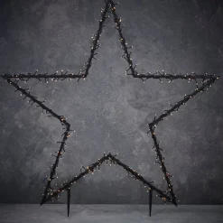 Luca Lighting Gartenstecker Stern beleuchtet 121 x 1 x 135 cm mit 350 LED LEDs warmweiß