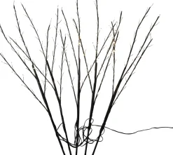 Luca Lighting Gartenstecker Weihnachtszweig schwarz 30 x 30 x 90 cm 5 St.