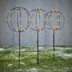 Luca Lighting Gartenstecker Lux mit Beleuchtung D 20 H 60 cm 3 St.