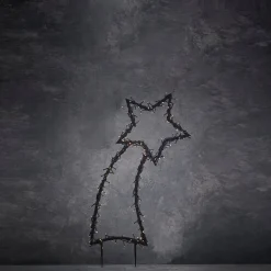 Luca Lighting Gartenstecker Stern beleuchtet 35 x 1 x 77 cm mit 175 LED LEDs warmweiß