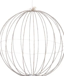 Luca Lighting Hängelampe Kugel mit 260 LEDs weißes Licht D 40 cm