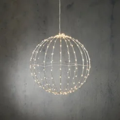 Luca Lighting Hängelampe Kugel mit 260 LEDs weißes Licht D 40 cm