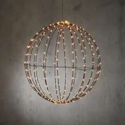 Luca Lighting Hängelampe Kugel mit 320 LEDs warmweiß D 50 cm