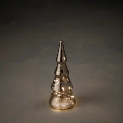 Luca Lighting Weihnachtsbaum Sterre silber beleuchtet D 9 H 21 cm