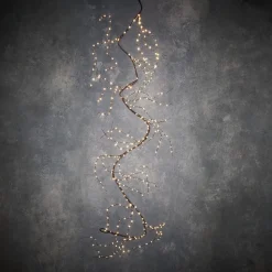 Luca Lightning Weihnachtsbeleuchtung Zweig 300 cm braun mit 360 LEDs weiß