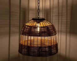 Lumineo LED Solarleuchte naturell D 36 H 32 cm