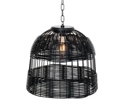 Lumineo LED Solarleuchte schwarz D 36 H 32 cm