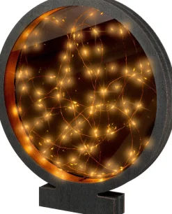 Lumineo Tischleuchte Ruben schwarz 35 x 4,2 x 38,5 cm