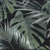 MD Entree Schmutzfangmatte Palm Leaves schwarz / grün 50 x 75 cm
