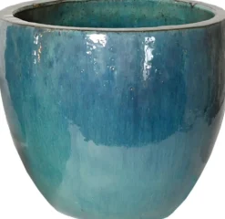 Mega Collections Blumentopf Debora hellblau D 30 H 26 cm