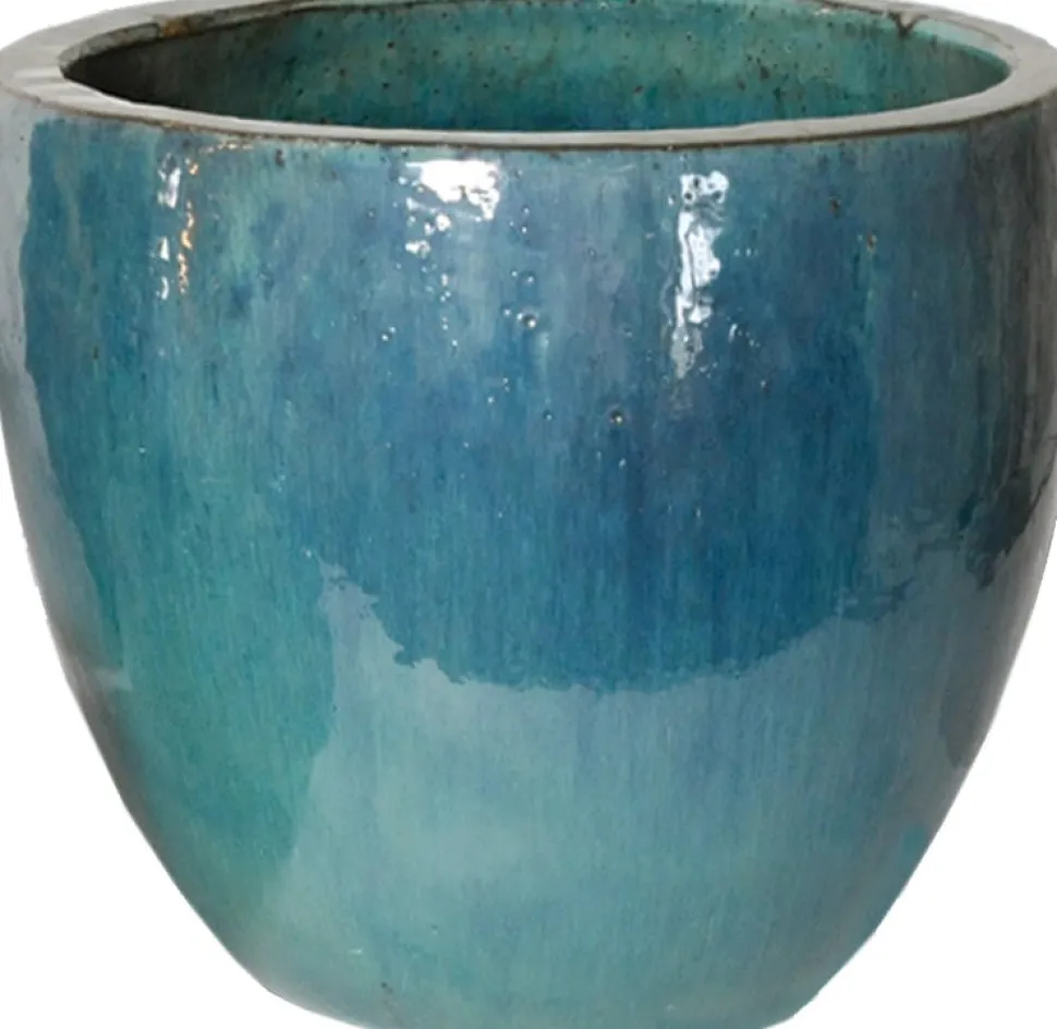 Mega Collections Blumentopf Debora hellblau D 30 H 26 cm