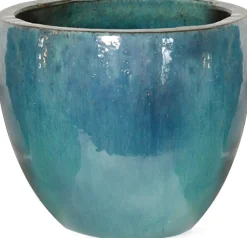 Mega Collections Blumentopf Debora hellblau D 22 H 21 cm