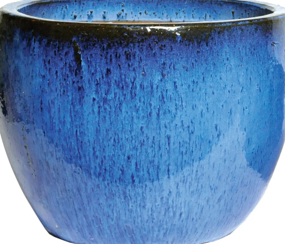 Mega Collections Blumentopf Debora blau D 30 H 26 cm