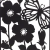 Mega Collections Outdoor-Wanddeko Schmetterling schwarz 37 x 1 x 48 cm