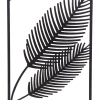 Mega Collections Outdoor-Wanddeko Palmblatt schwarz 30 x 1 x 60 cm