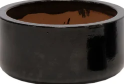 Mega Collections Pflanzschale Peter schwarz D 21 H 10 cm