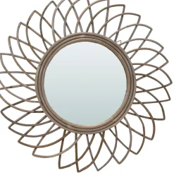 Mega Collections Spiegel gasing Bantul naturell D 60 H 3 cm