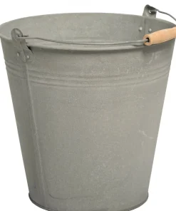 Mega Collections Zinkeimer mit Griff old-look D 28 H 27 cm