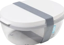 Mepal Salatdose Ellipse weiß 22,5 x 17,5 x 9,5 cm