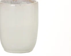 Mica Decorations Becher Tabo weiß D 7,5 cm H 10 cm