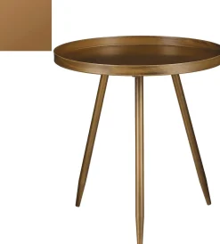 Mica Decorations Beistelltisch Flores bronze D 40 H 42 cm