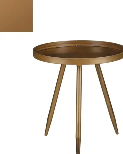 Mica Decorations Beistelltisch Flores bronze D 34 H 36 cm