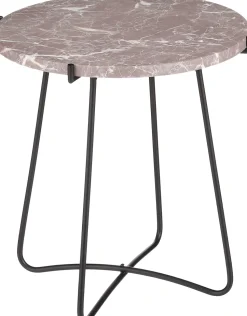 Mica Decorations Beistelltisch Farah braun/zwart D 43 H 45 cm