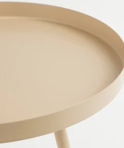 Mica Decorations Beistelltisch Flores beige D 34 H 37,5 cm