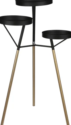 Mica Decorations Beistelltisch Pumpkin schwarz 44 x 42 x 74 cm