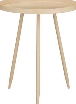 Mica Decorations Beistelltisch Flores beige D 42 H 49 cm