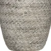 Mica Decorations Blumentopf Alma rund D 21,5 cm H 21 cm hellgrau
