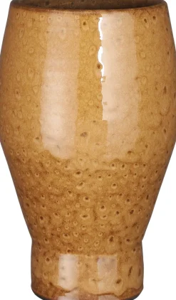 Mica Decorations Blumentopf auf Fuß Merle D 17 H 28 cm braun