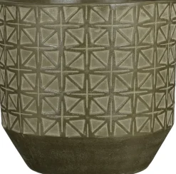 Mica Decorations Blumentopf Valley dunkelgrün D 31 H 30 cm