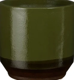Mica Decorations Blumentopf Coimbra grün D 17 H 16 cm