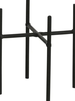 Mica Decorations Blumentopf-Ständer Ascot schwarz D 11,5 cm H 12,5 cm