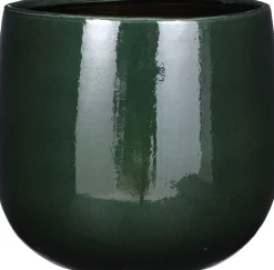 Mica Decorations Blumentopf Palm Leaf grün D 18 H 16 cm