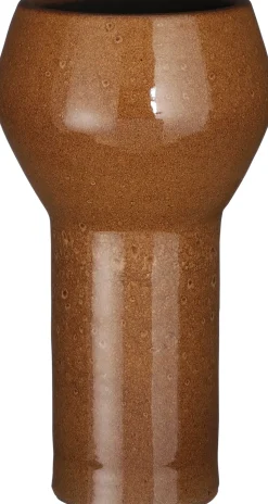 Mica Decorations Blumentopf auf Fuß Merle D 17 H 32 cm braun