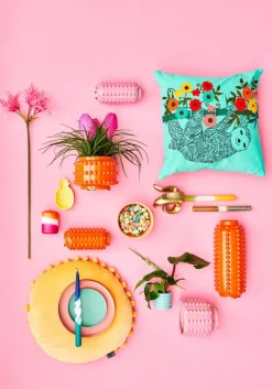 Mica Decorations Blumentopf Boaz lila D 12,5 H 11,5 cm