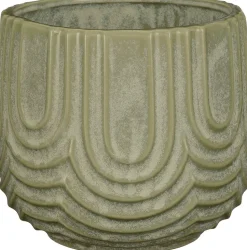 Mica Decorations Blumentopf Nila grün D 14,5 H 13 cm