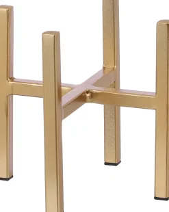 Mica Decorations Blumentopf-Ständer Ascot gold 14 x 14 x 16 cm